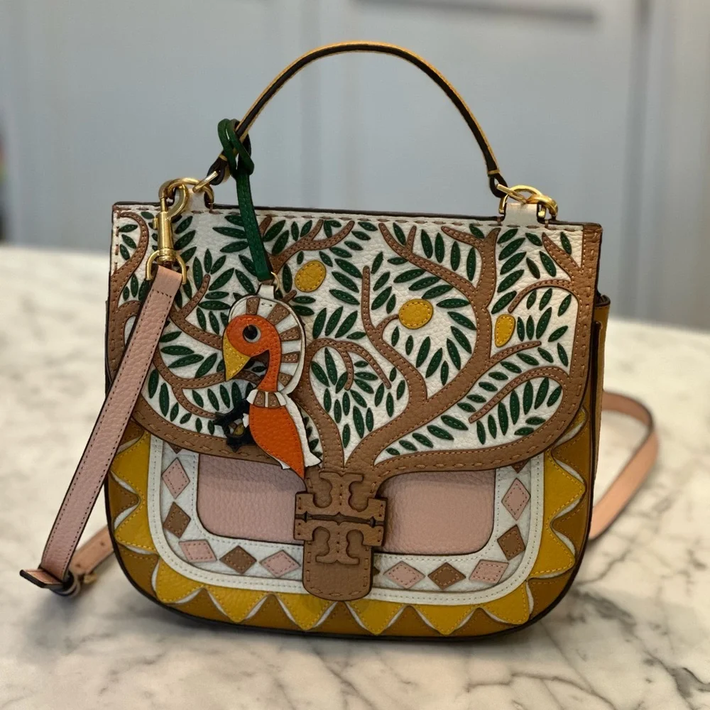 Tory McGraw Toucan Bag — leather, rare, and so cute!! - Picture 1 of 14